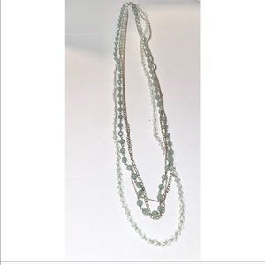 Gold & Green Layered Necklace